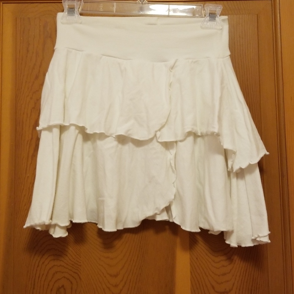 Ralph Lauren White Layered Skirt, Size S